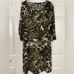 Womens 1X dress animal print